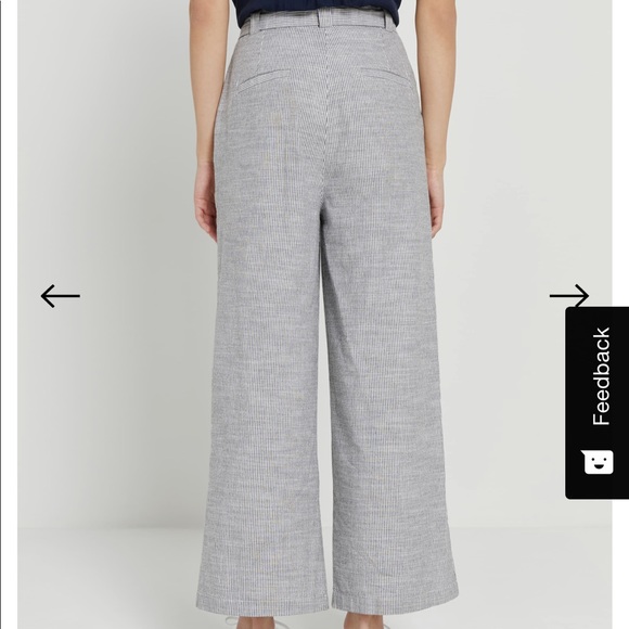 Frank and Oak Good Cotton Striped Wide-Leg Pants - Picture 2 of 8